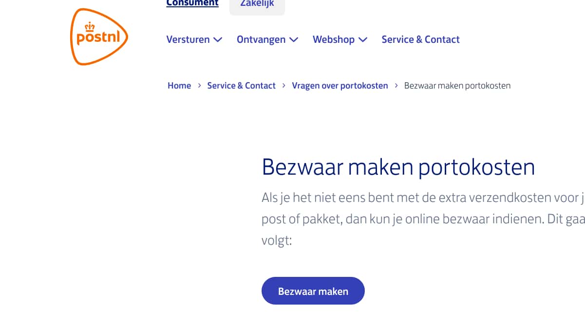Please note: unjustified postage costs by Postnl - Walk of Wisdom