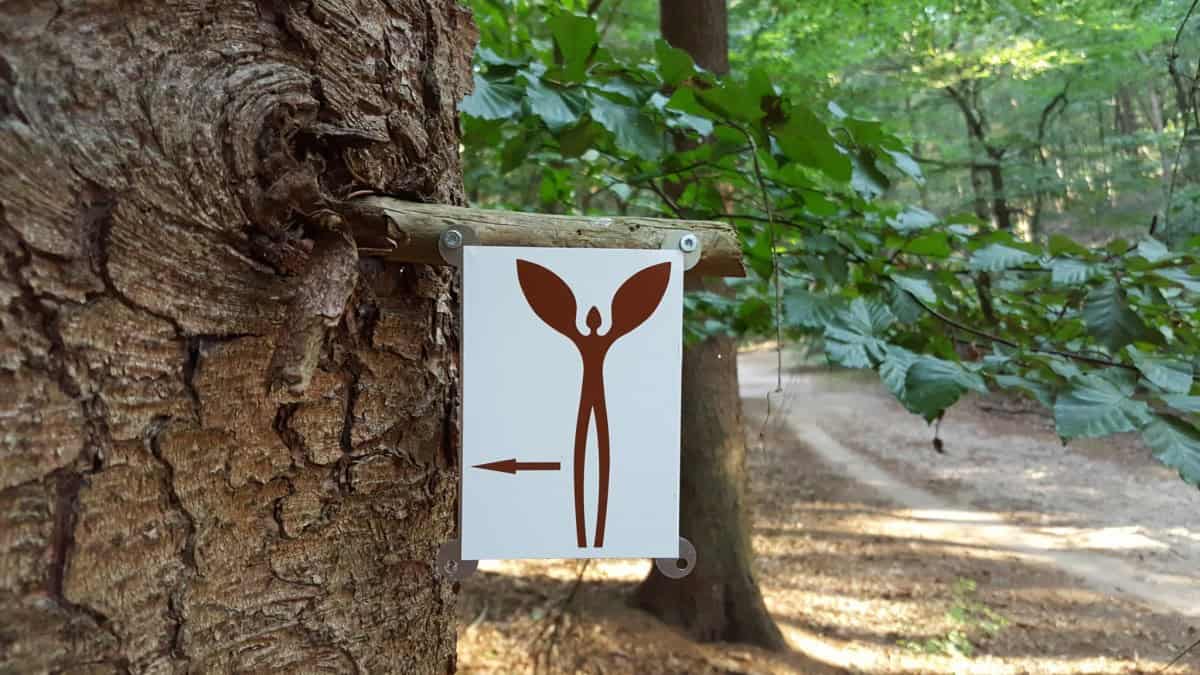 Markering Walk of WIsdom door Wandelvrouw